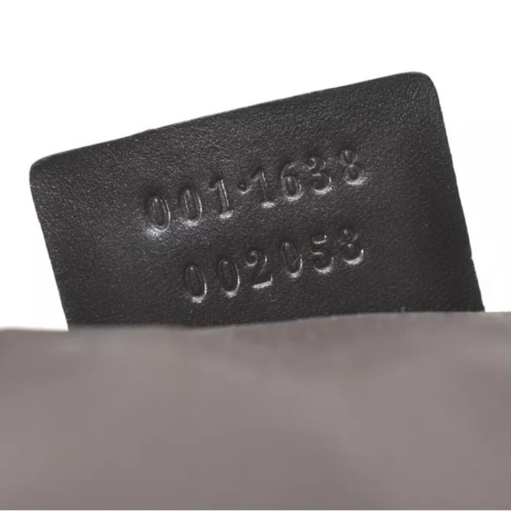 GUCCI Bamboo Shoulder Bag Nylon 2way Khaki Green with brown leather trim - Picture 5 of 15